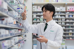 在宅医療に力を入れる「スギ薬局」で地元の医療を支える薬剤師として活躍する。