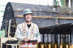 手がけた船が、世界の海を駆けてゆく。それが、造船という仕事の醍醐味。